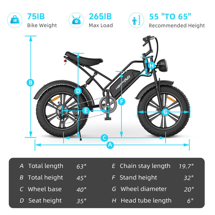 SUV E-Bike City Elektrische Fahrräder Kaufen Tank G50